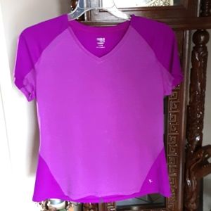 Danskin Now, Fuschia workout top, dri-more, Sz L/G